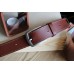 Ремінь шкіряний прошитий be_40_brown_light stitch_G3036
